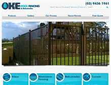 Tablet Screenshot of okeindustries.com.au